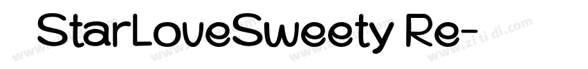 宅在家StarLoveSweety Re字体转换